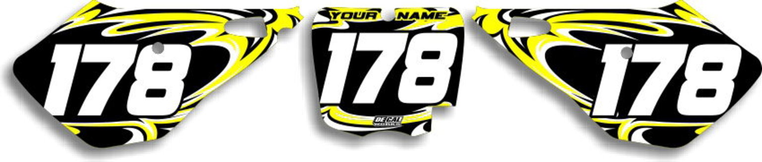 MX Graphics Dirt Bike Decals Cobra T-7 Number Plates