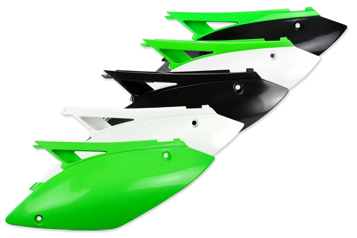 Side Number Plates for 09-12 Kawasaki KX250F, KX450F