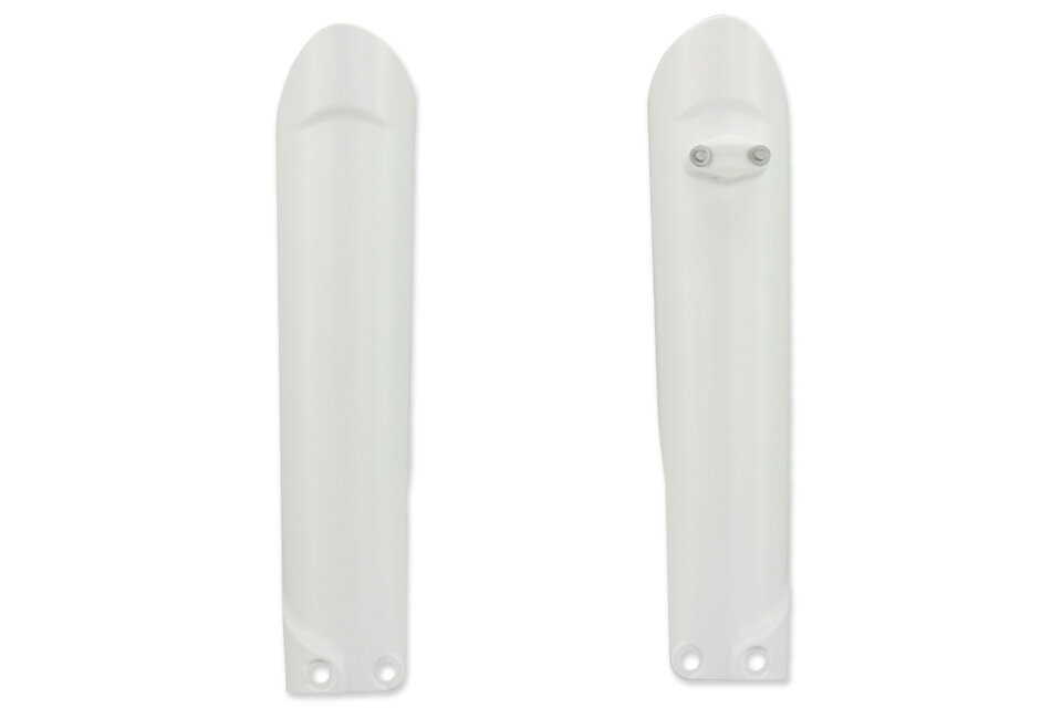 Acerbis White Lower Fork Guards for 08-24 GasGas, Husqvarna, KTM, Sherco EC, EX, EXF, MC, MCF, FC, TC, EXC, EXCF, SMR, SX, SXF, XC, XCF, XCW, SC, SE, SE-R, SCF, SEF, SEF-R