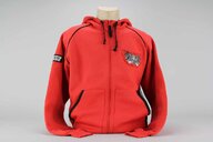 DeCal Works Small Red Zipper Hoodie Sweatshirt replacement plastics for    dirt bikes 360 view