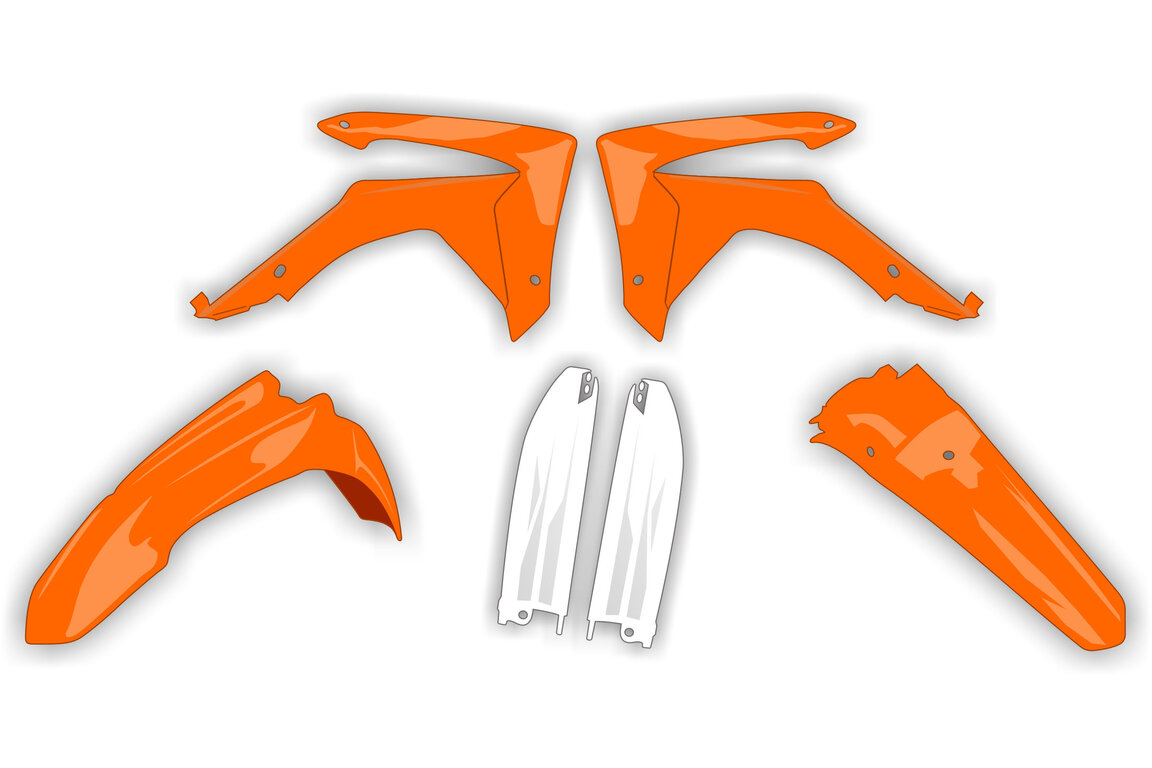 Mix & Match 6 Piece Plastic Kit for 11-13 KTM EXC, EXCF, SX, XC, XCF, XCW