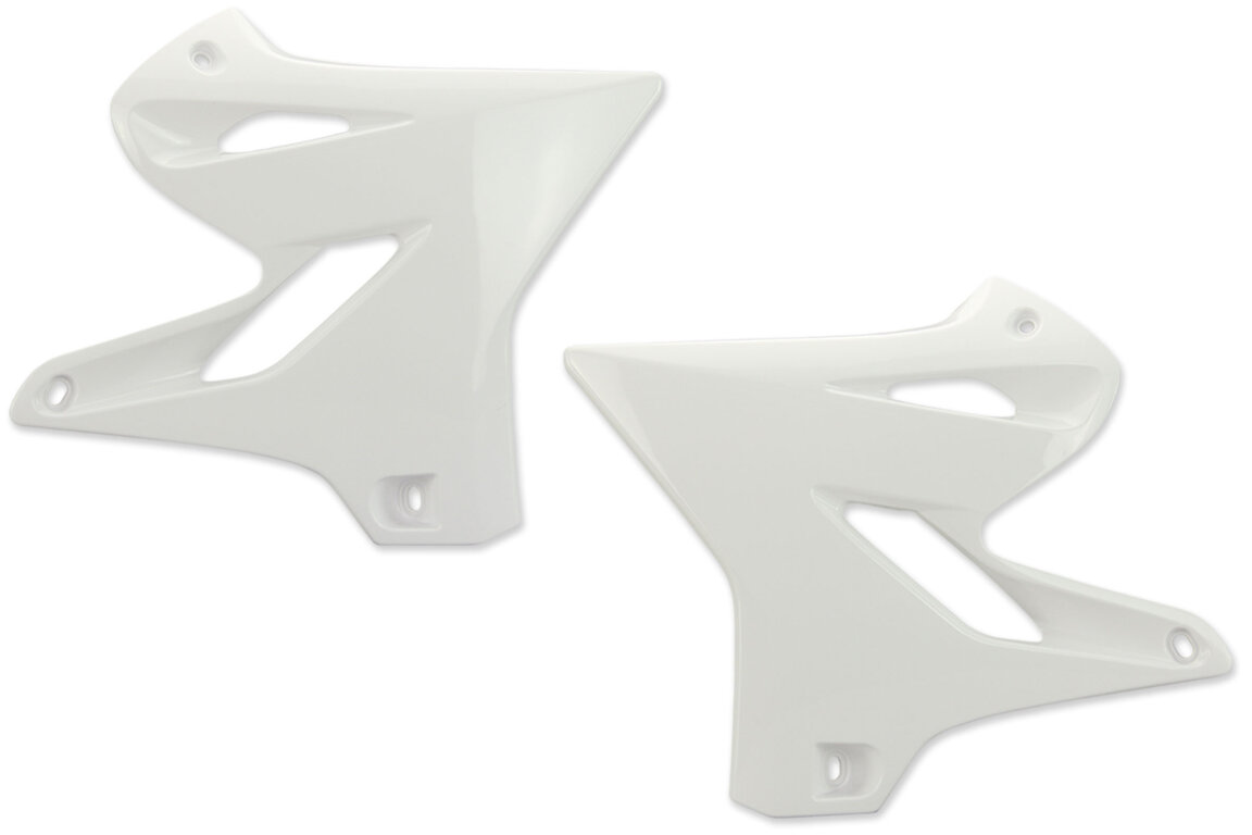 UFO White Radiator Shroud Set for 02-22 Yamaha YZ125, YZ250