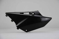 Left Side Polisport Black Side Number Plates replacement plastics for 02-22 Yamaha YZ125, YZ250 dirt bikes.