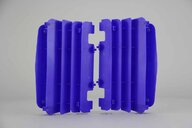 Polisport Blue Radiator Louvers replacement plastics for 10-13 Yamaha YZ450F dirt bikes 360 view