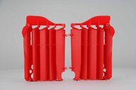 Polisport Red Radiator Louvers replacement plastics for 14-17 Honda CRF250 dirt bikes 360 view