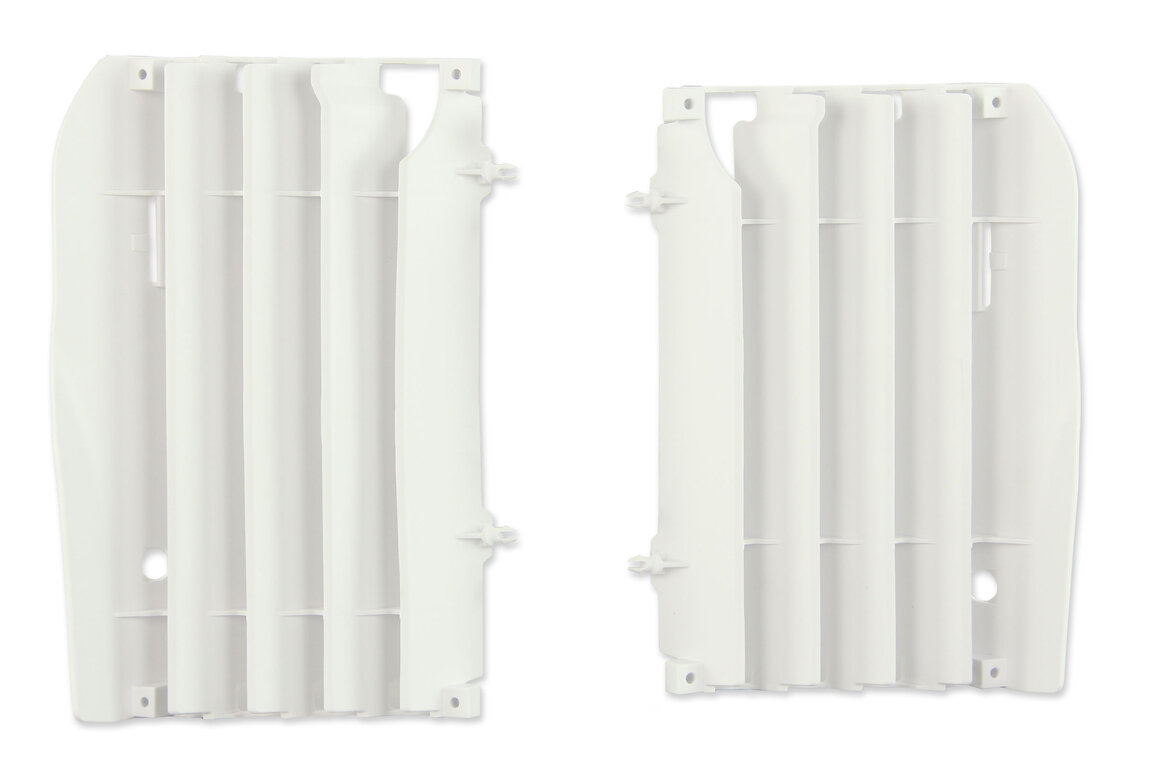 Polisport White Radiator Louvers for 09-12 Honda CRF450