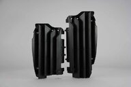 Polisport Black Radiator Louvers replacement plastics for 12-15 Kawasaki KX450F dirt bikes 360 view