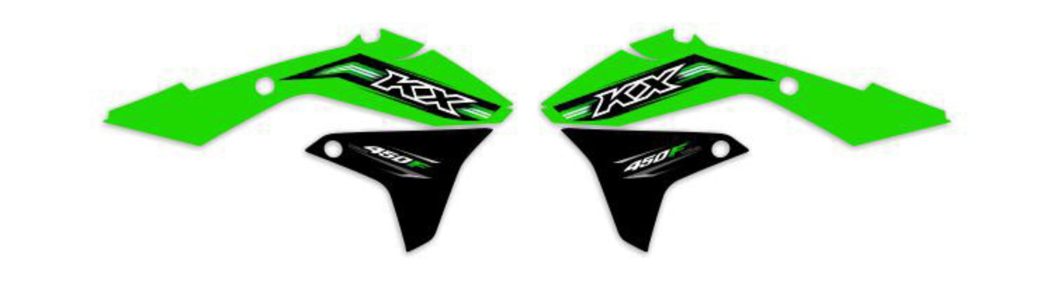 MX Graphics Dirt Bike Decals Kawasaki OEM Replica Series Rad Graphics