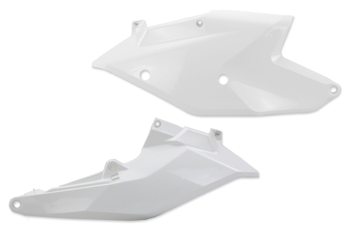 UFO White Side Number Plates for 15-19 KTM EXCF, EXC, SX, SXF, XC, XCF, XCW