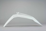 Polisport Ceramic White Front Fender replacement plastics for 15-23 KTM EXC, EXCF, SX, SXF, XC, XCF, XCW dirt bikes 360 view