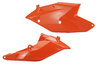 UFO Orange Side Number Plates replacement plastics for 15-22 KTM EXCF, EXC, SX, SXF, XC, XCF, XCW dirt bikes