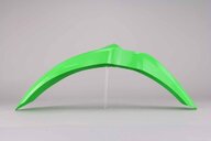 Polisport Green Front Fender replacement plastics for 03-25 Kawasaki KLX, KX, KX250F, KX450F dirt bikes 360 view