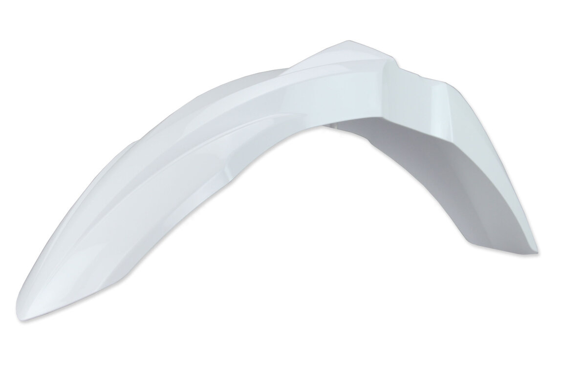 Polisport White Front Fender for 03-25 Kawasaki KLX, KX, KX250F, KX450F