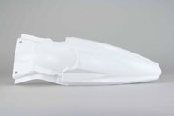 Polisport White Rear Fender replacement plastics for 16-20 Kawasaki KX250F, KX450F dirt bikes 360 view