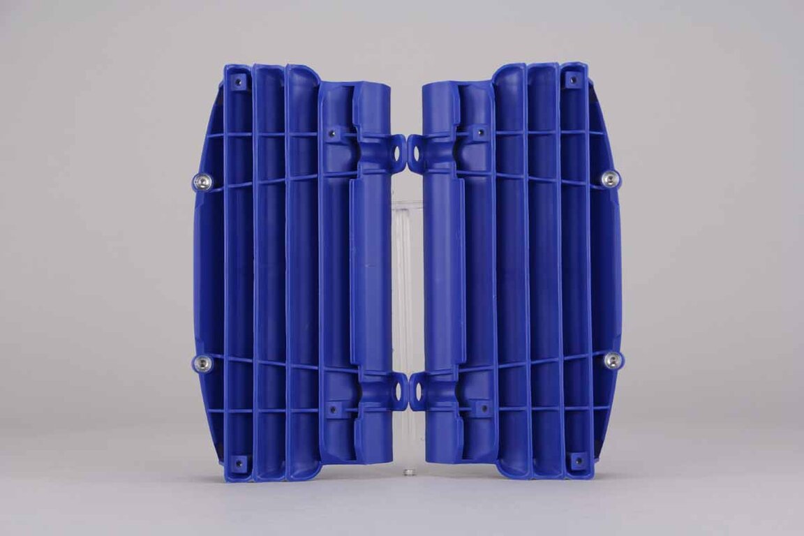 Polisport Blue Radiator Louvers replacement plastics for 16-19 Husqvarna, KTM FC, FE, FS, FX, TC, TE, TX, EXCF, EXC, SX, SXF, XC, XCF, XCW dirt bikes 360 view