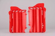 Polisport Red Radiator Louvers replacement plastics for 15-16 Honda CRF450 dirt bikes 360 view