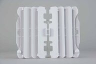 Polisport White Radiator Louvers replacement plastics for 07-09 Yamaha YZ250F, YZ450F dirt bikes 360 view