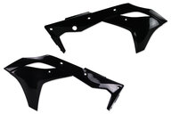 Polisport Black Radiator Shroud Set for 17-20 Kawasaki KX250F