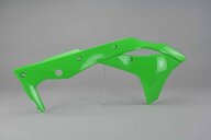 Right Side Acerbis Green Radiator Shroud Set replacement plastics for 17-20 Kawasaki KX250F dirt bikes.