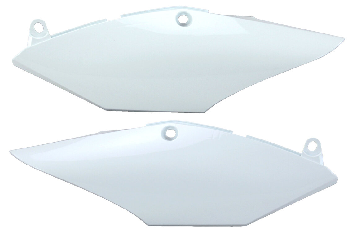 Polisport White Side Number Plates for 17-22 Honda CRF250, CRF450