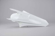 Polisport White Rear Fender replacement plastics for 17-19 KTM EXCF, EXC, XCW dirt bikes 360 view