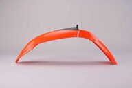 Polisport Dark Orange Front Fender replacement plastics for 13-17 KTM SX85 dirt bikes 360 view