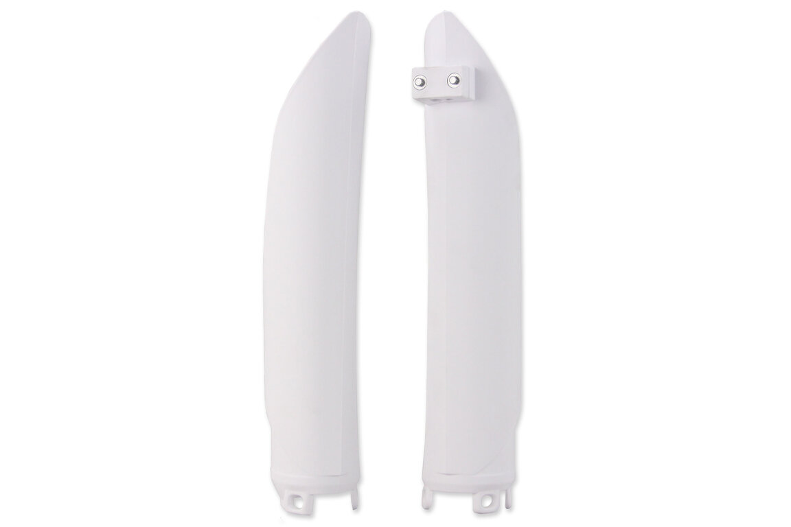 Polisport White Lower Fork Guards for 13-19 Beta RR