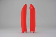 Polisport Red Lower Fork Guards replacement plastics for 13-19 Beta RR dirt bikes 360 view