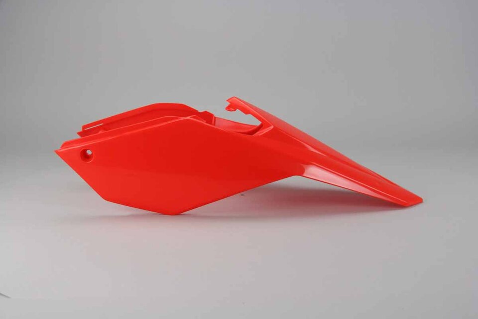 Polisport Red Rear Fender / Side Number Plate replacement plastics for 13-19 Beta RR dirt bikes 360 view