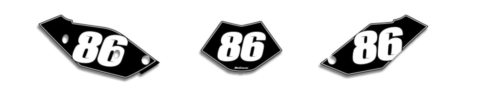 MX Graphics Dirt Bike Decals Beta Bold Number Plates