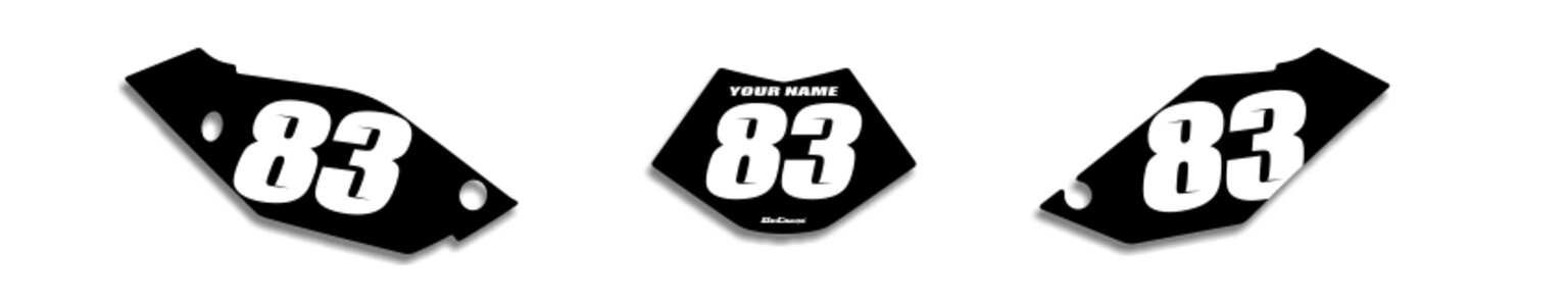 MX Graphics Dirt Bike Decals Beta EZ Number Plates