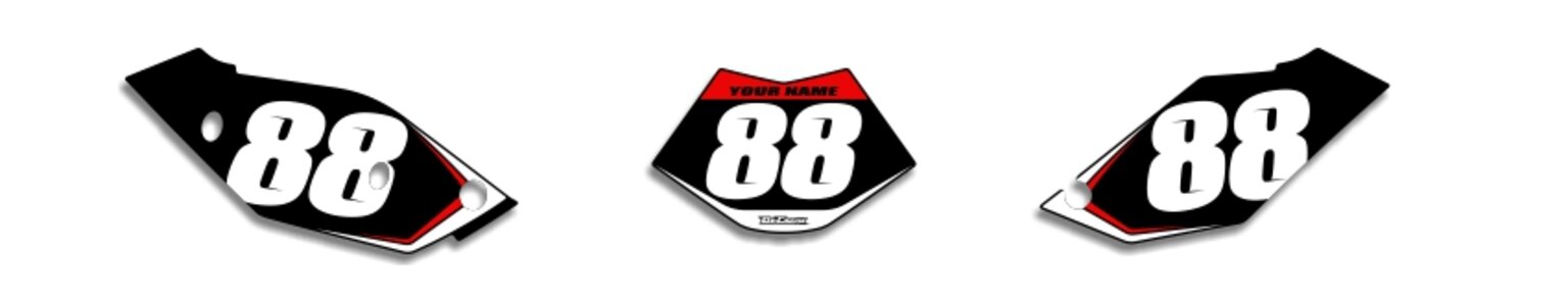 MX Graphics Dirt Bike Decals Beta Super Number Plates