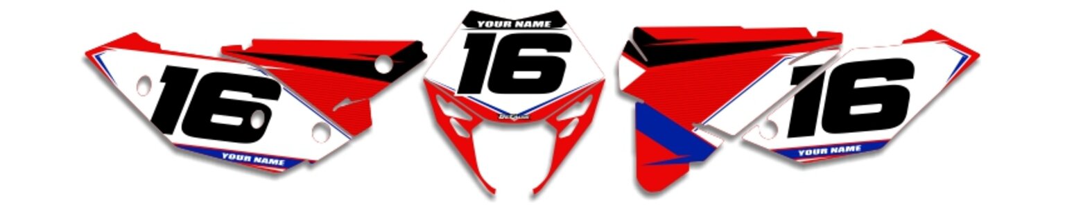 MX Graphics Dirt Bike Decals Beta T-16 Number Plates