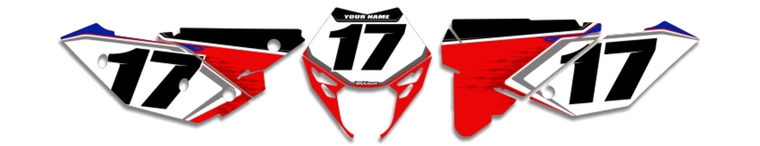 MX Graphics Dirt Bike Decals Beta T-17 Number Plates