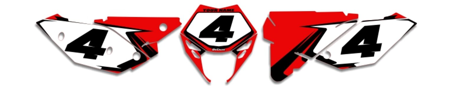 MX Graphics Dirt Bike Decals Beta T-4 Number Plates