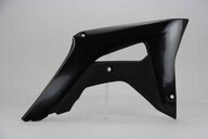 Right Side UFO Black Radiator Shroud Set replacement plastics for 17-22 Honda CRF250, CRF450 dirt bikes.