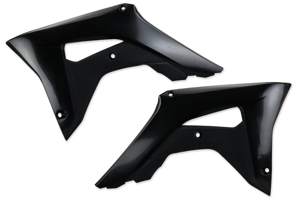 Acerbis Black Radiator Shroud Set for 17-22 Honda CRF250, CRF450