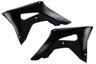 Acerbis Black Radiator Shroud Set replacement plastics for 17-22 Honda CRF250, CRF450 dirt bikes