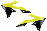 Polisport Yellow Radiator Shroud Set for 18-25 Suzuki RMZ250, RMZ450