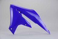 Left Side Polisport Blue Radiator Shroud Set replacement plastics for 18-24 Yamaha WRF, YZ250F, YZ450F dirt bikes.