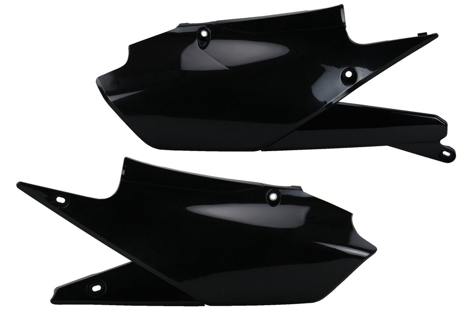 Acerbis Black Side Number Plates replacement plastics for 18-24 Yamaha WRF, YZ250F, YZ450F dirt bikes