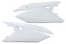 UFO White Side Number Plates for 18-25 Suzuki RMZ250, RMZ450