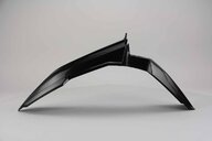 Polisport Black Front Fender replacement plastics for 18-25 Suzuki RMZ250, RMZ450 dirt bikes 360 view