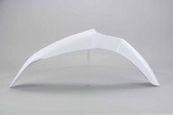 Polisport White Front Fender replacement plastics for 02-25 Yamaha WRF, YZ125, YZ250, YZ250F, YZ450F dirt bikes 360 view