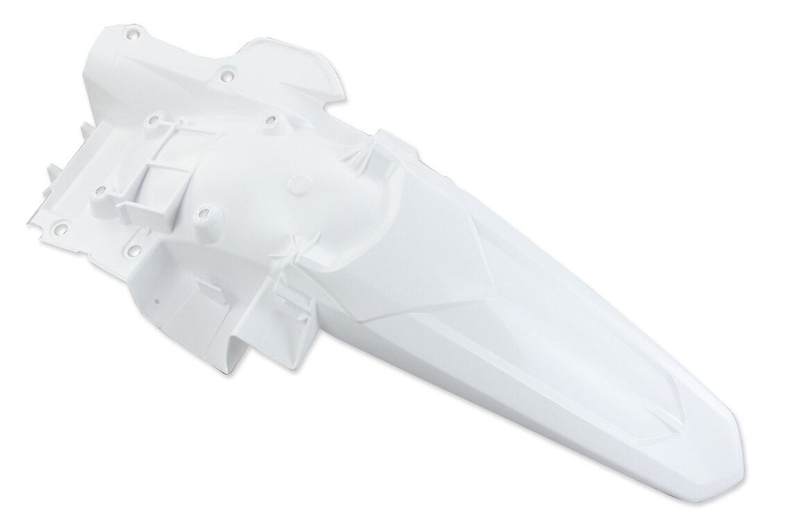 UFO White Rear Fender for 18-24 Yamaha YZ250F, YZ450F