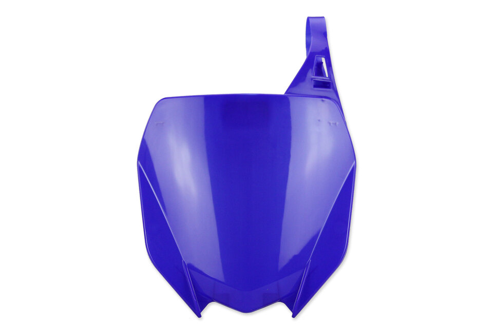 UFO Blue Front Number Plate replacement plastics for 02-24 Yamaha YZ125, YZ250, YZ250F, YZ450F dirt bikes