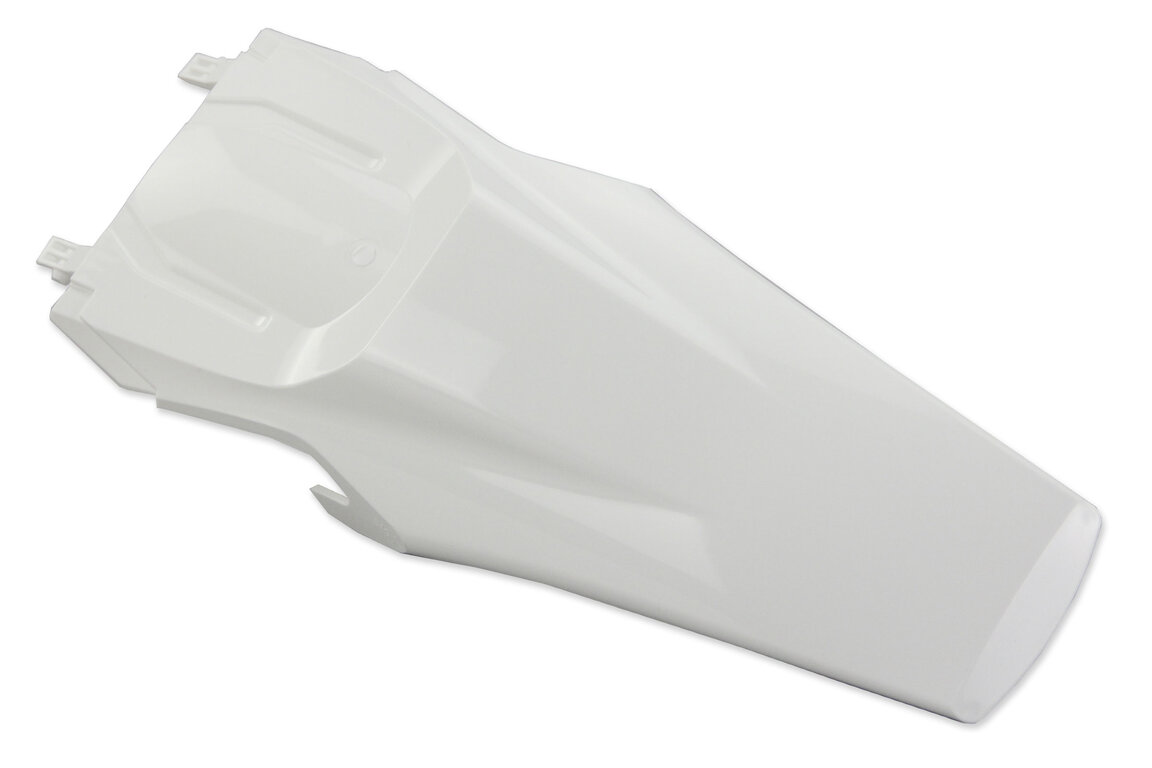 Polisport Ceramic White Rear Fender for 18-23 Husqvarna FC, FE, FS, FX, TC, TE, TX