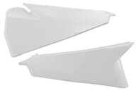 UFO Ceramic White - Non-Vented Side Upper Number Plates for 18-23 Husqvarna FC, FE, FS, FX, TC, TE, TX