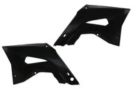 Polisport Black Restyled Radiator Shroud Set for 02-07 Honda CR125, CR250