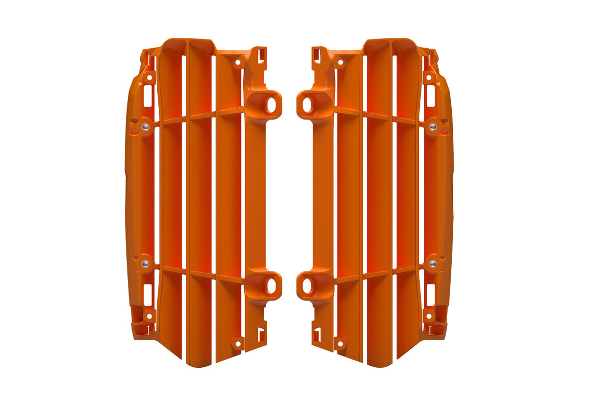 Polisport Orange Radiator Louvers for 21-25 KTM EXCF, SX, SXF, XC, XCF, XCW, XCW300 Factory Edition, XW